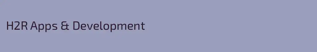 H2R Apps & Development